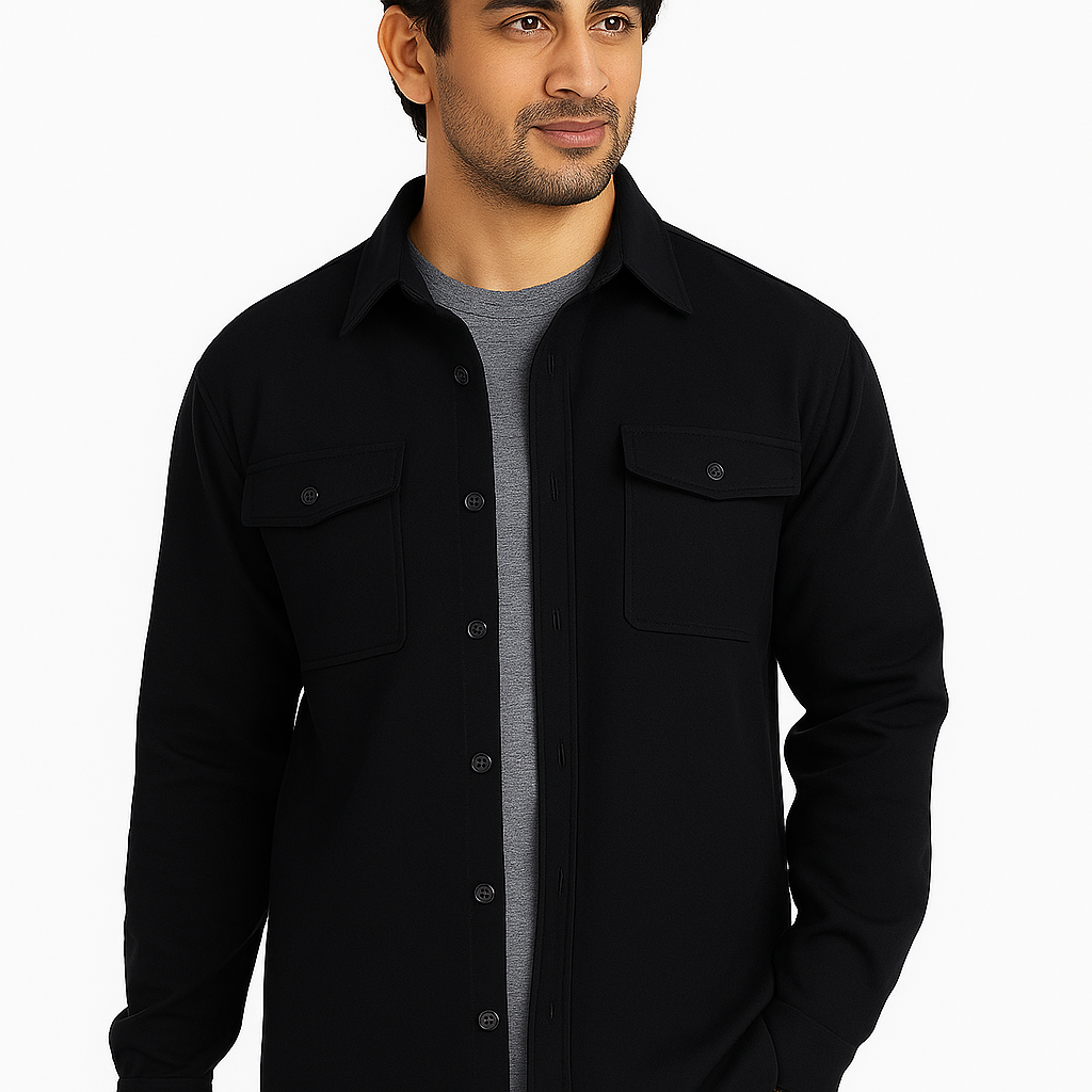 Men's long sleeve over shirt