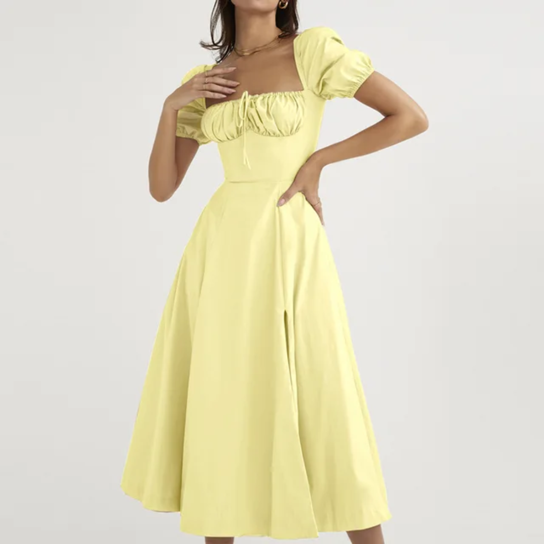 Nó Zíper Abertura lateral Busto Ruched sexy Vestido 111