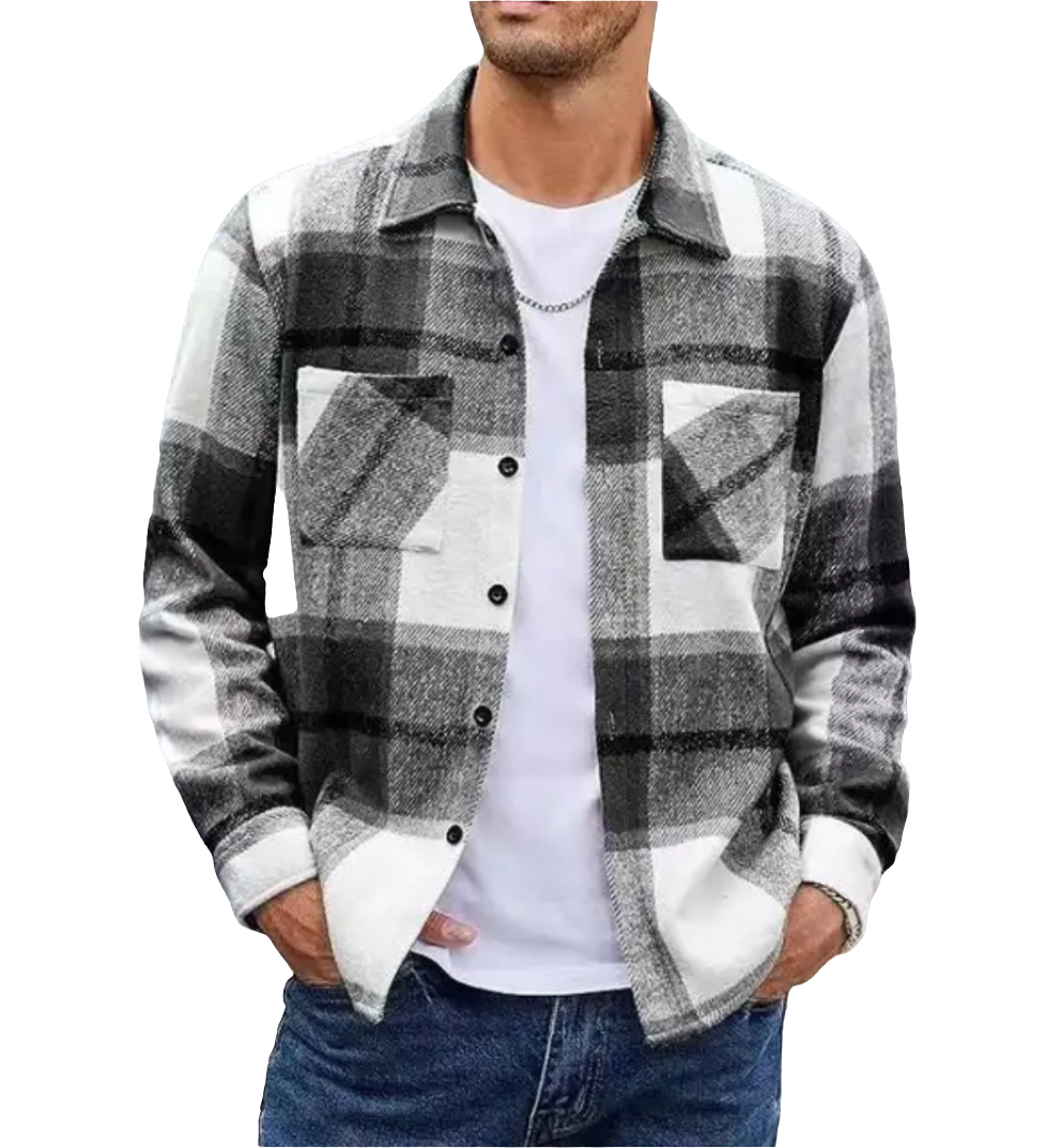 Camisa Masculina Xadrez Oversized em Flanela