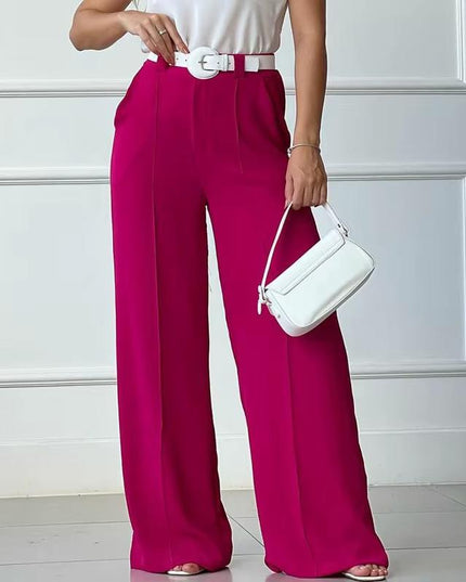 Women's Solid Pocket Pants