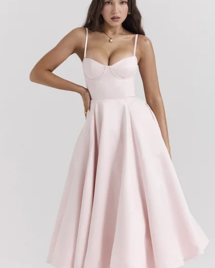 Vestido Longo de Tule Evasê Elegante para Mulheres, Adequado para Encontro Casual, Passeio, Festa Noturna 301