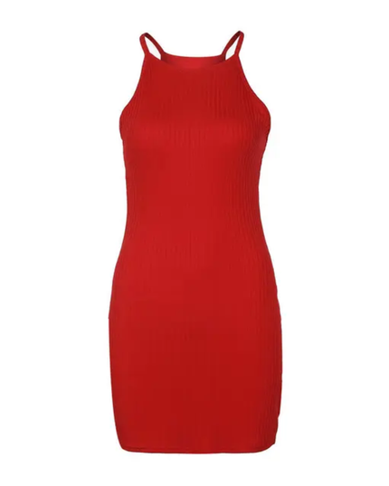 Vestido Feminino Manga Regata Curto Tubinho 308