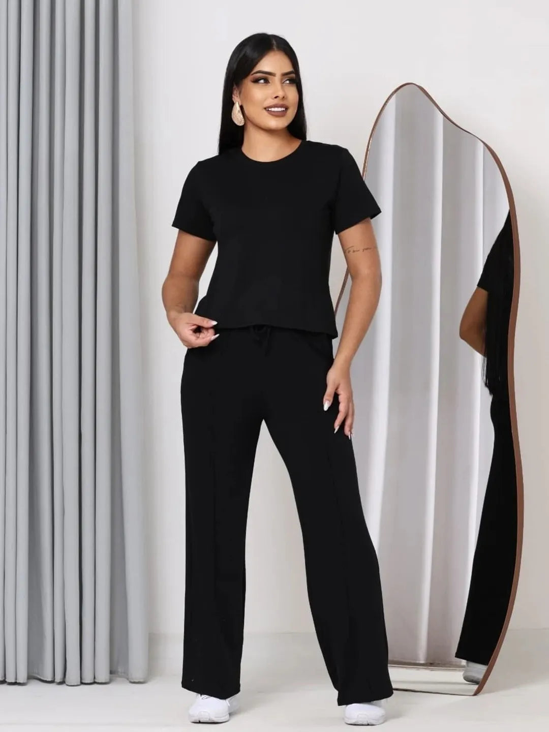 Magenta Shop Conjunto Feminino Confortável Moletinho 157