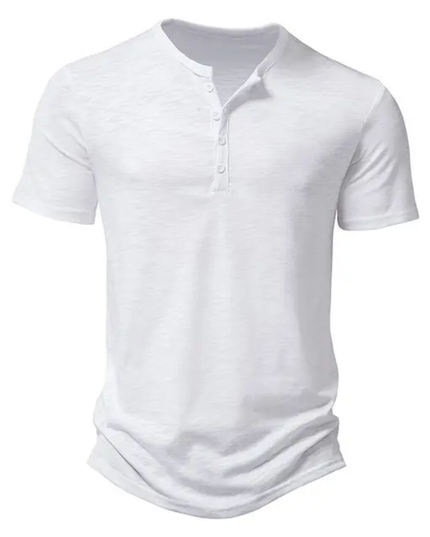 Camisa Polo de Manga Curta para Trabalho com Colarinho Elevado e Botões, Estilo Casual de Verão com Borda de Contraste 256