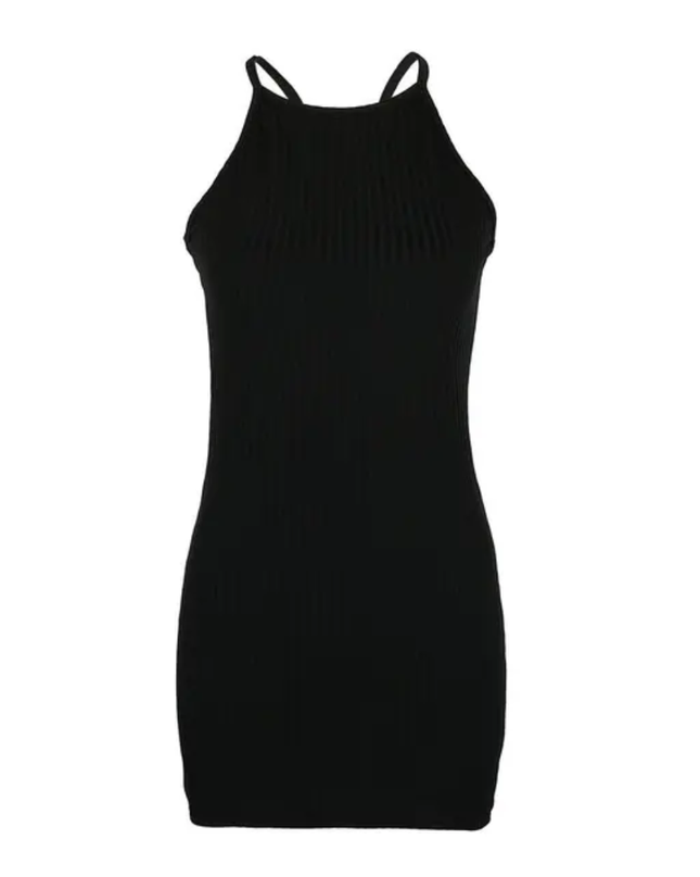 Vestido Feminino Manga Regata Curto Tubinho 308