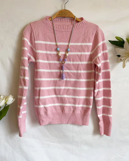 Blusa Tricot Listrada Manga longa Alta Elasticidade Modal Premium Inverno 225