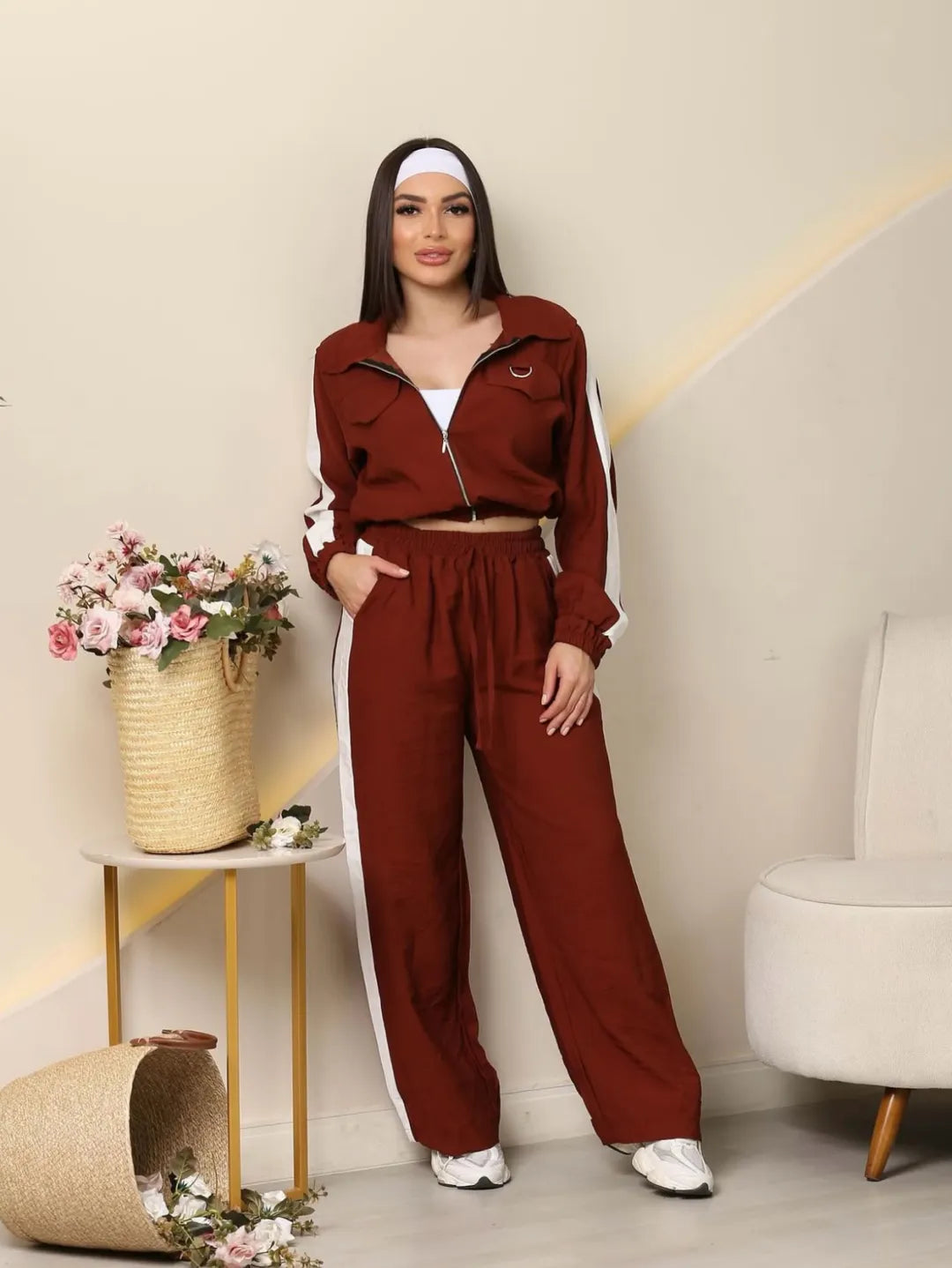 Conjunto Feminino para de Pantalona e Blusa Manga Longa 247