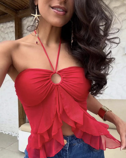 Blusa Blusinha Tomara Que Caia Feminina Elegante Delicada Multi Forma Com Amaraçao Frontal 454