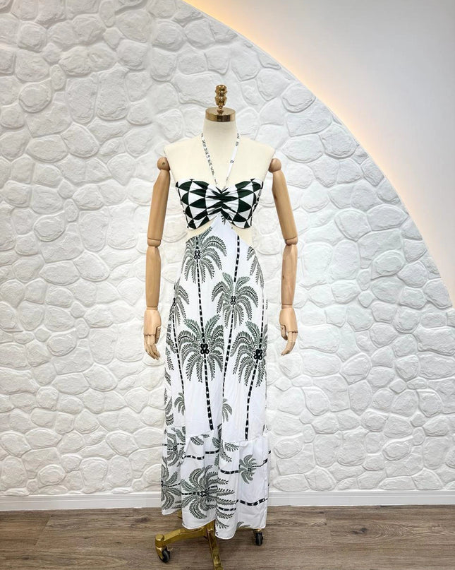 vestido longo com bojo estampado floral inspiracao  elegante e confortavel blogueira luxo novo estapa total floral praia 584