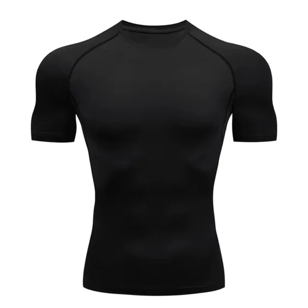Camiseta fitness masculina elástica respirável slim fit 11