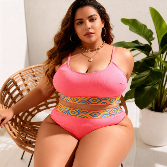 Conjunto de banho de biquíni plus size 44