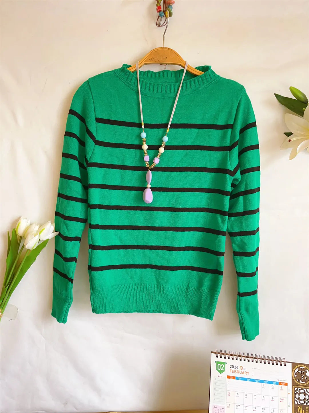 Blusa Tricot Listrada Manga longa Alta Elasticidade Modal Premium Inverno 225