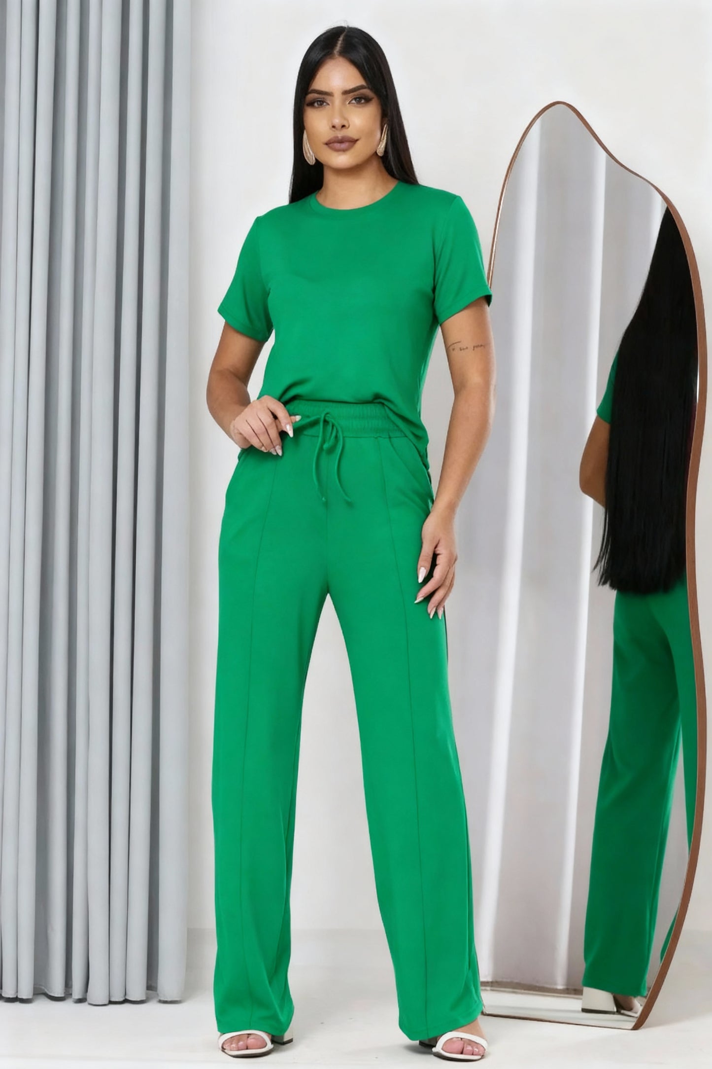 Magenta Shop Conjunto Feminino Confortável Moletinho 157