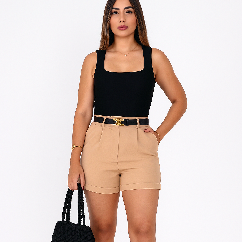 Women's casual high waist iateliana shorts