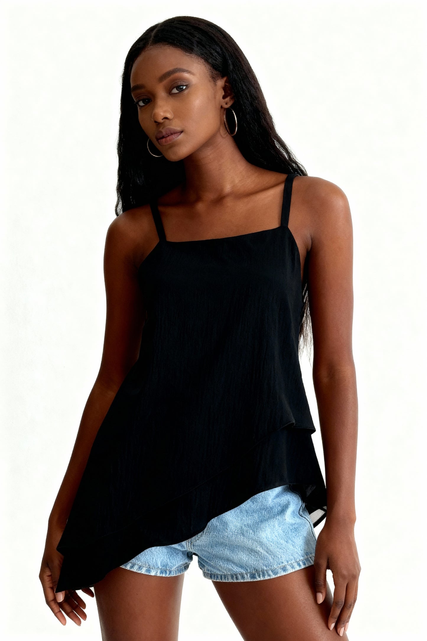 Cropped Blusa bata de ponta feminino Sensual Tecido de malha Ziguezague Costas nuas Assimétrico 232