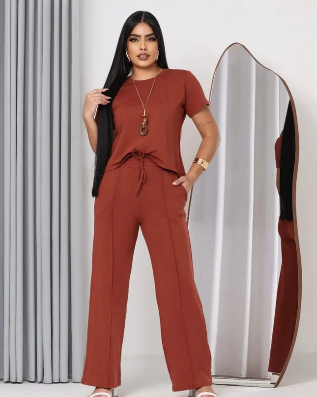 Magenta Shop Conjunto Feminino Confortável Moletinho 157