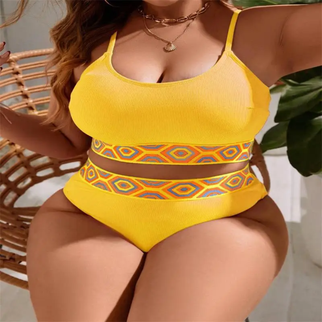Conjunto de banho de biquíni plus size 44