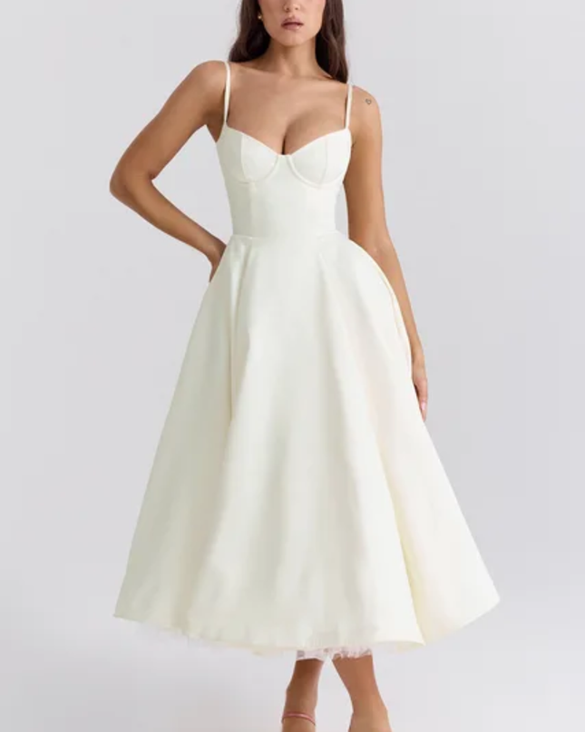 Vestido Longo de Tule Evasê Elegante para Mulheres, Adequado para Encontro Casual, Passeio, Festa Noturna 301