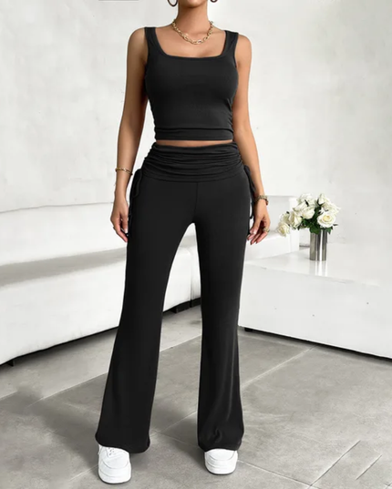 Conjunto feminino casual de duas peças com bordados, sexy e justo ao corpo 158