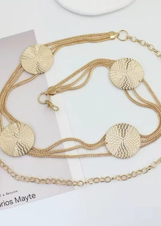 Cinto de corrente de moedas da moda Blugeria 71