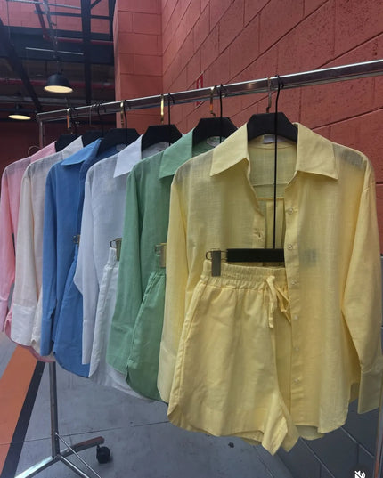 conjunto algodao camisa short 91