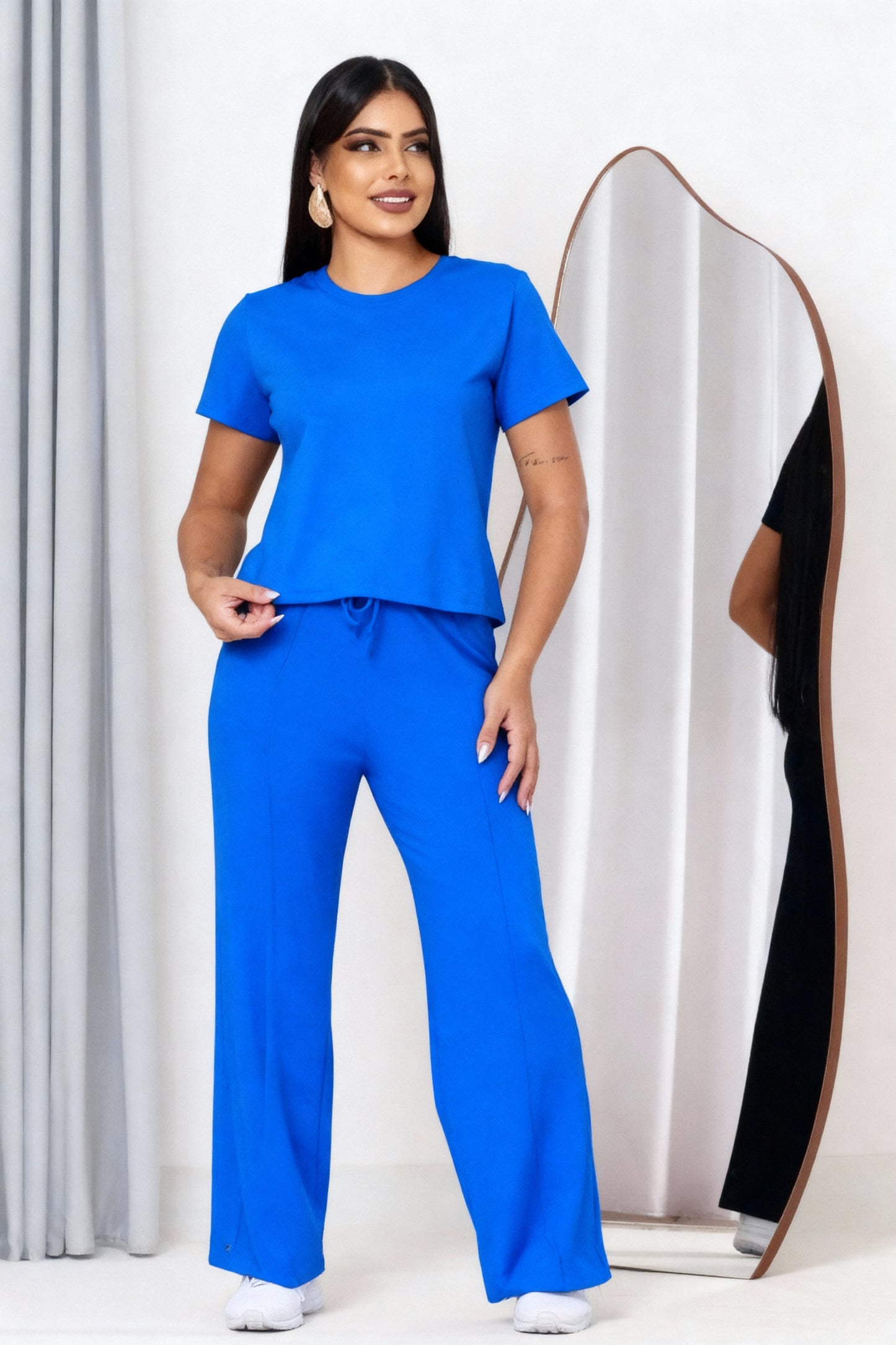 Magenta Shop Conjunto Feminino Confortável Moletinho 157