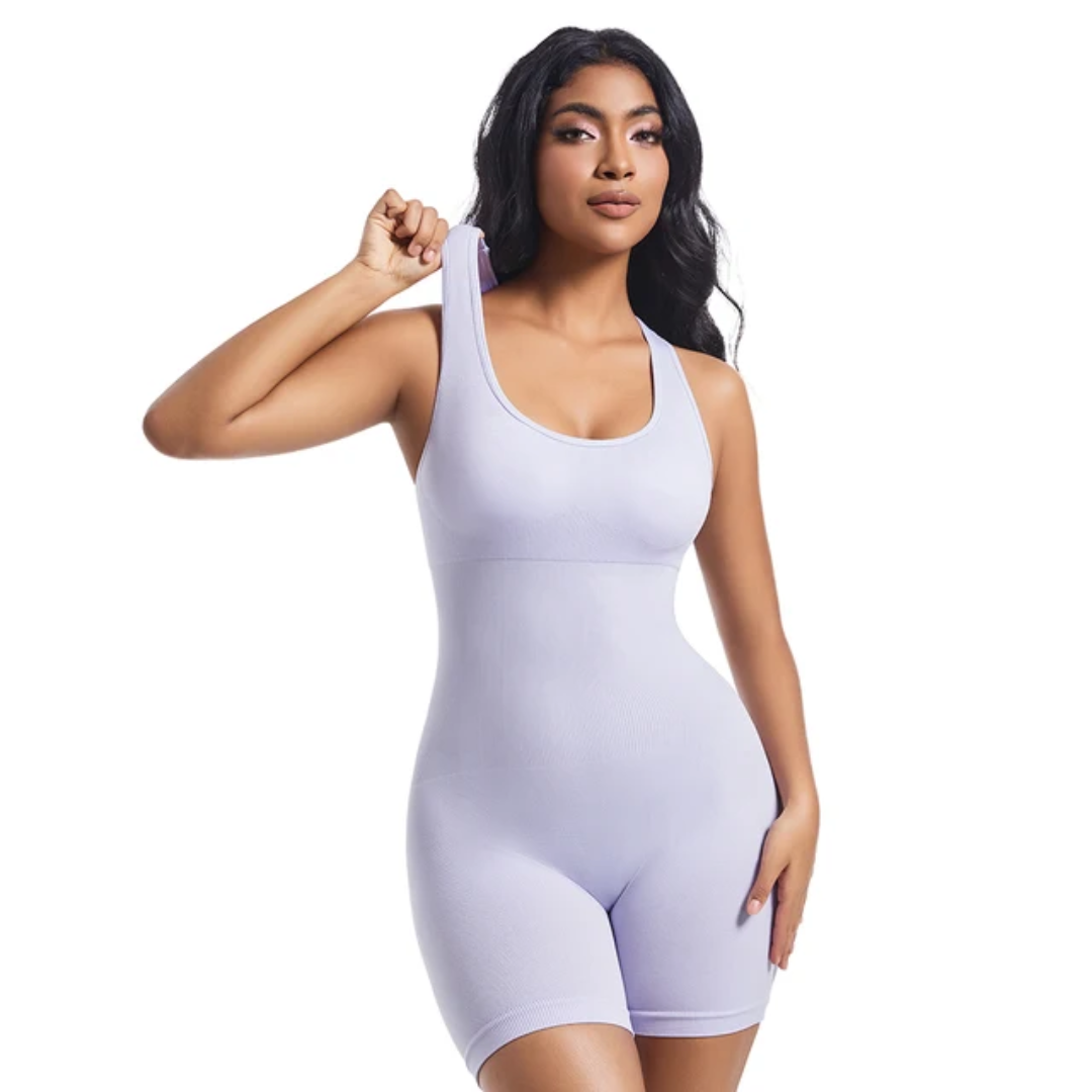 Woman's sleeveless cross gym jumpsuit