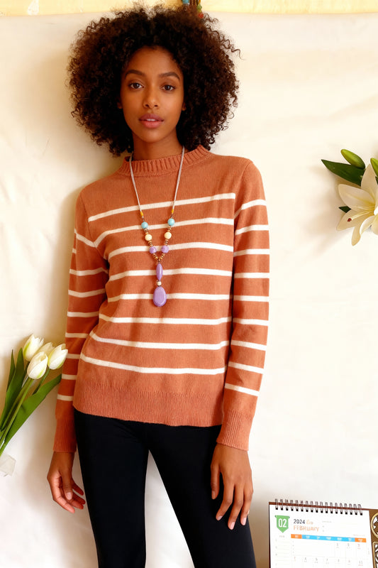 Blusa Tricot Listrada Manga longa Alta Elasticidade Modal Premium Inverno 225