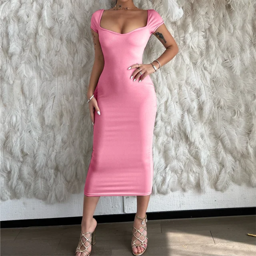 Casual knit summer dress