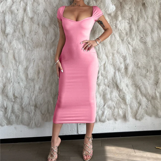 Casual knit summer dress