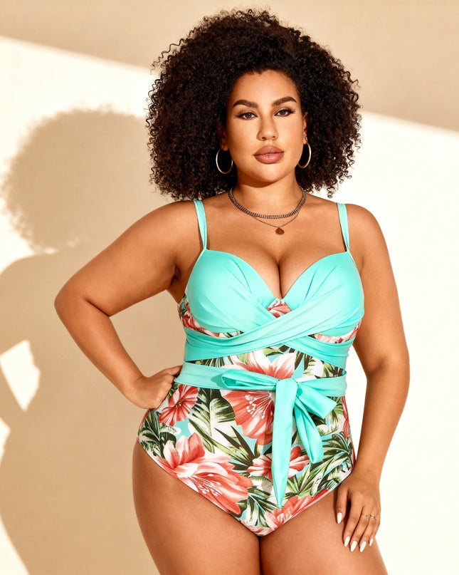 Maiô push-up plus size com aro 42