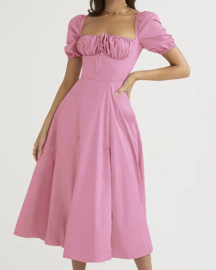 Nó Zíper Abertura lateral Busto Ruched sexy Vestido 111