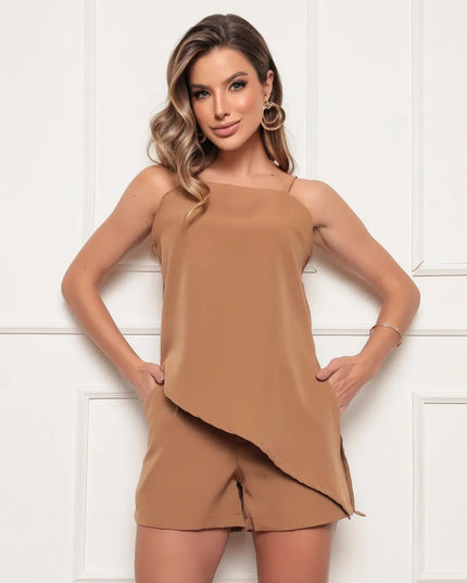 CONJUNTO REGATINHA COM SHORTS - MODA BLOGUEIRA VERAO 324