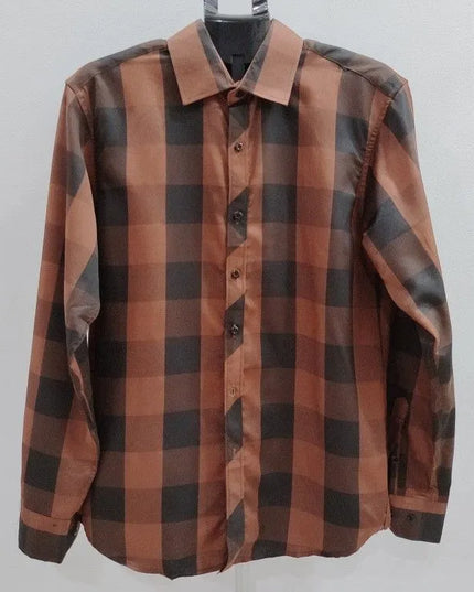 camisa social xadrez não amassa passa fácil fabrica 463