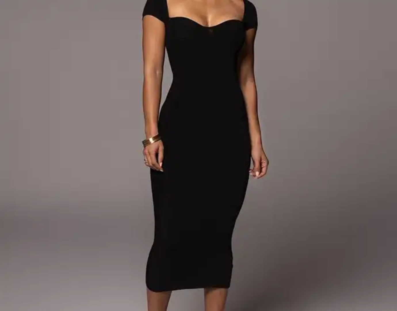 Casual knit summer dress