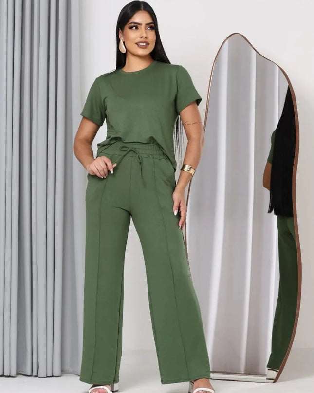 Magenta Shop Conjunto Feminino Confortável Moletinho 157