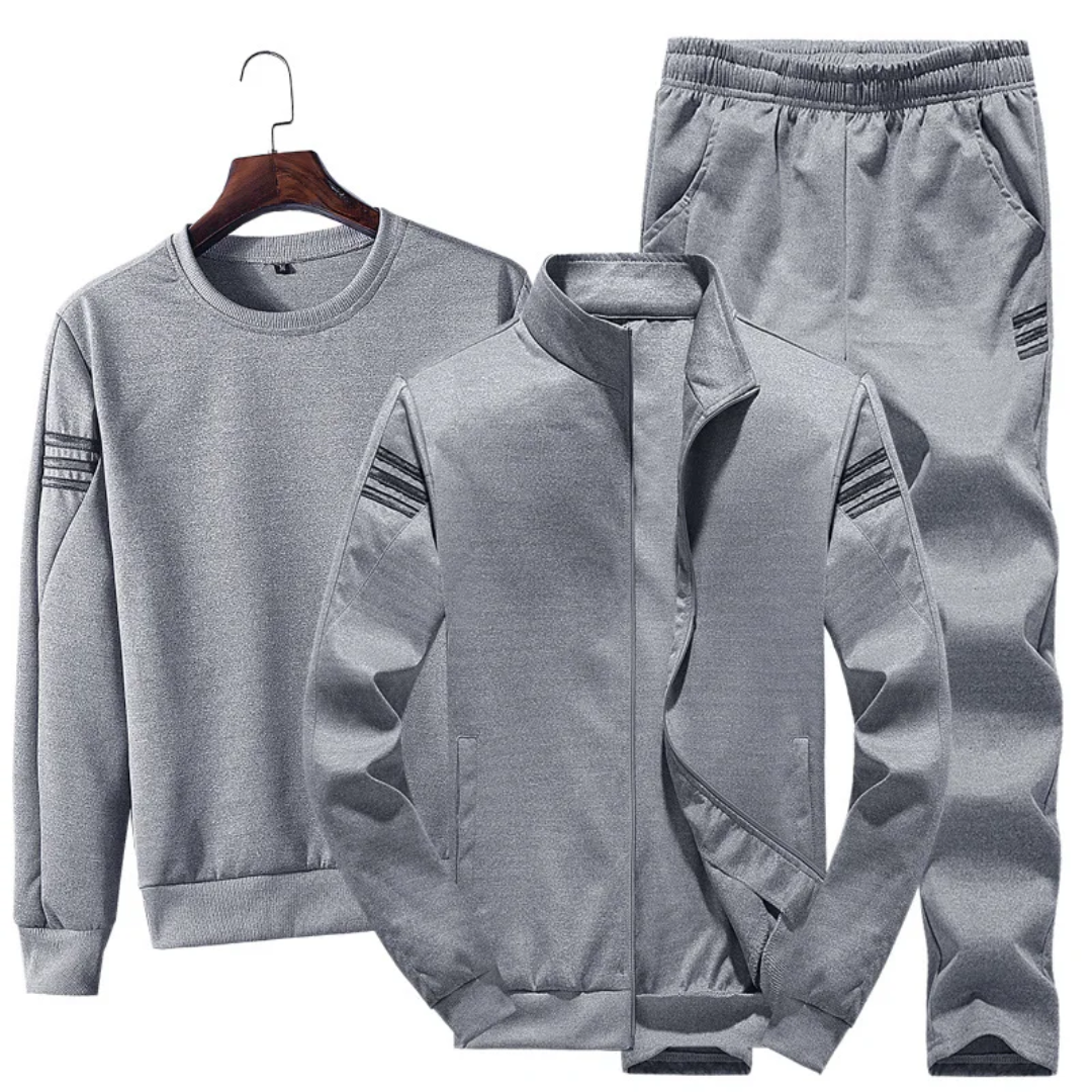 3 piece mens sweatsuit