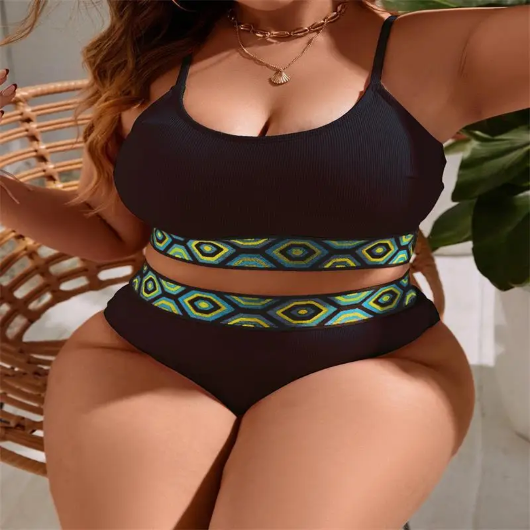 Conjunto de banho de biquíni plus size 44