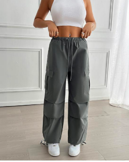 Calça de Carga com Bolso Lateral com Aba e Cordão 119