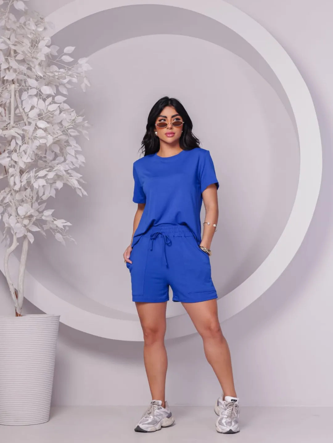 Conjunto Feminino Moletinho Short e blusa Confortável 138