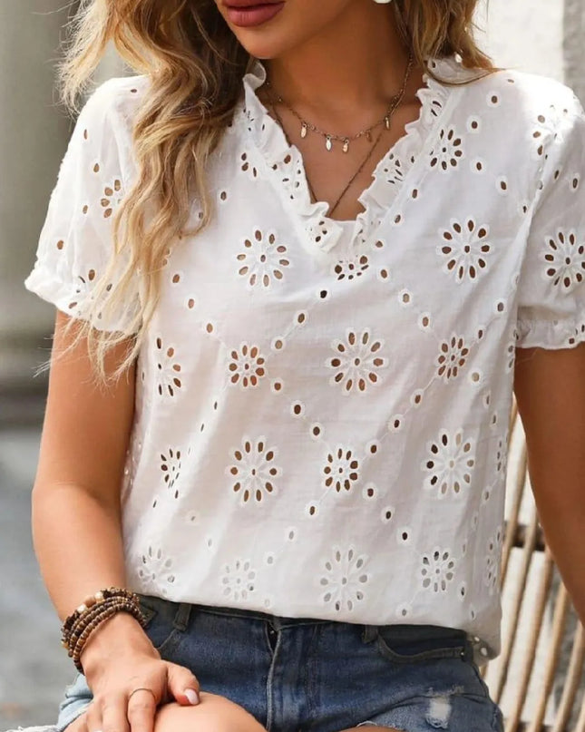 Blusa moda feminina verao renda importado de lese 234