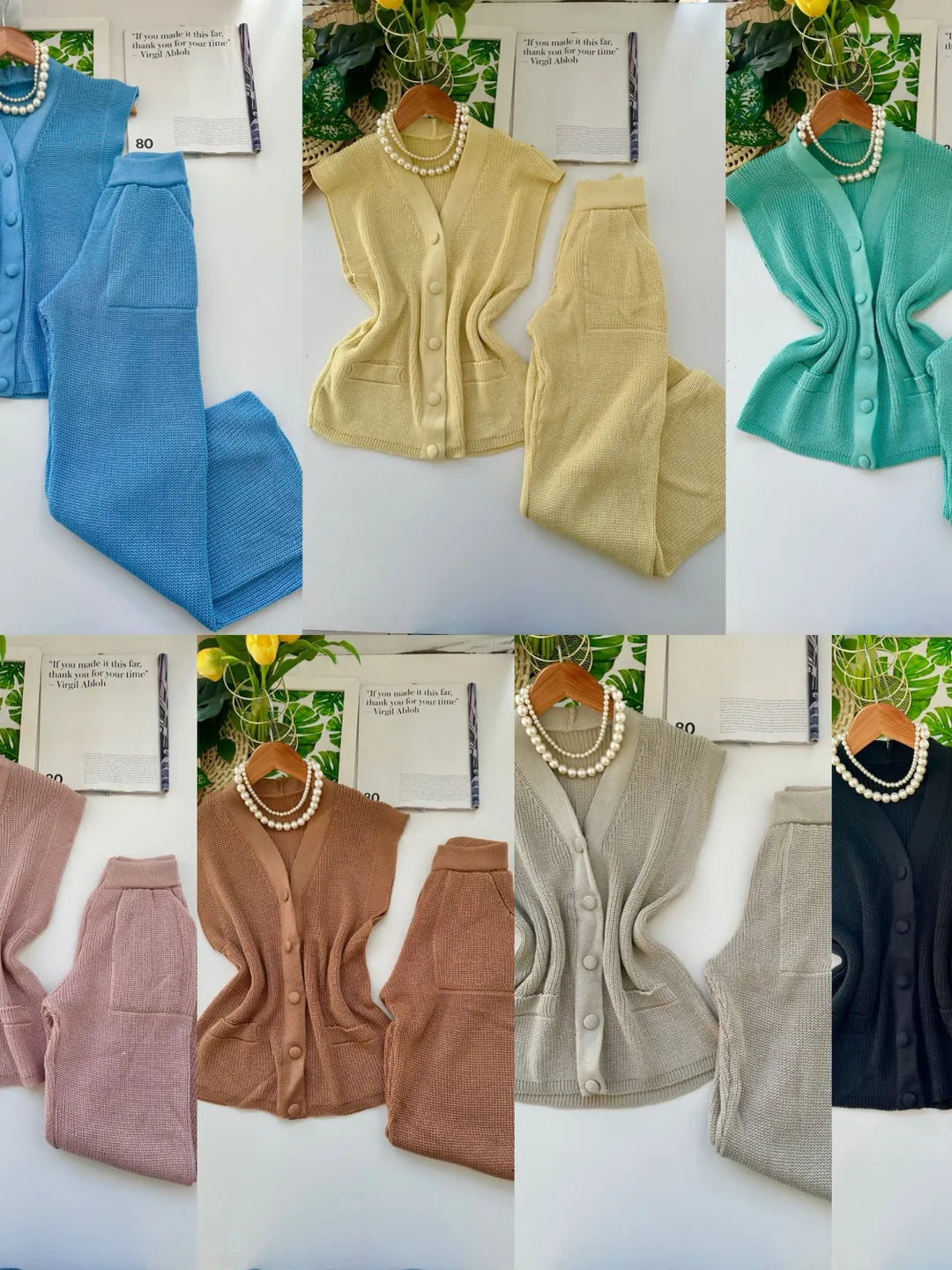 Conjunto Thaysy Calça Casual Colete 89