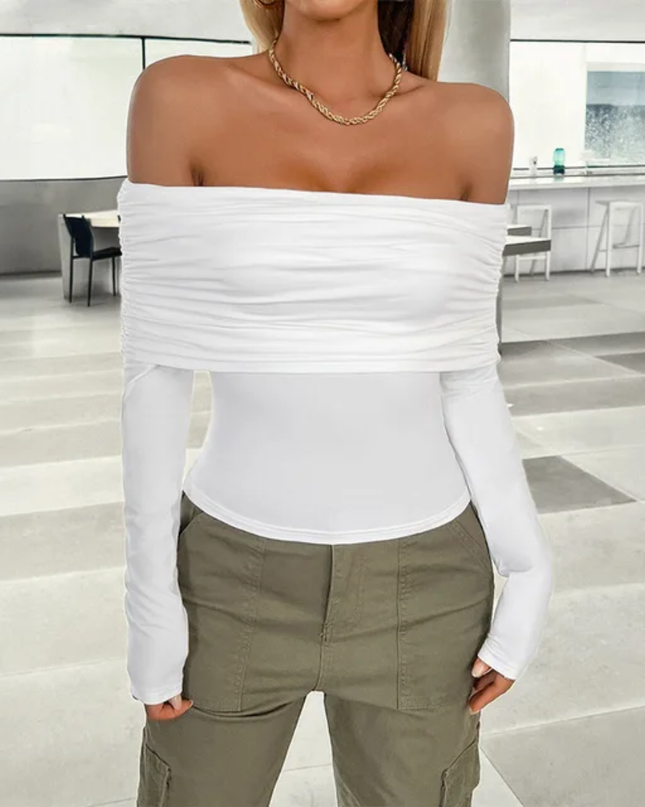 Top curto justo ombro a ombro 09