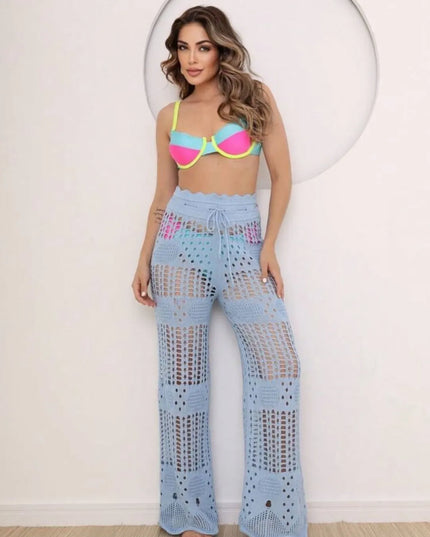 Calca trico moda praia 259