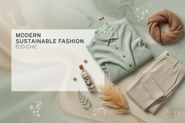 Sustainable fashion banner 